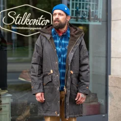 Manifattura Ceccarelli Jacken>Mountain Parka Waxed Chocolate