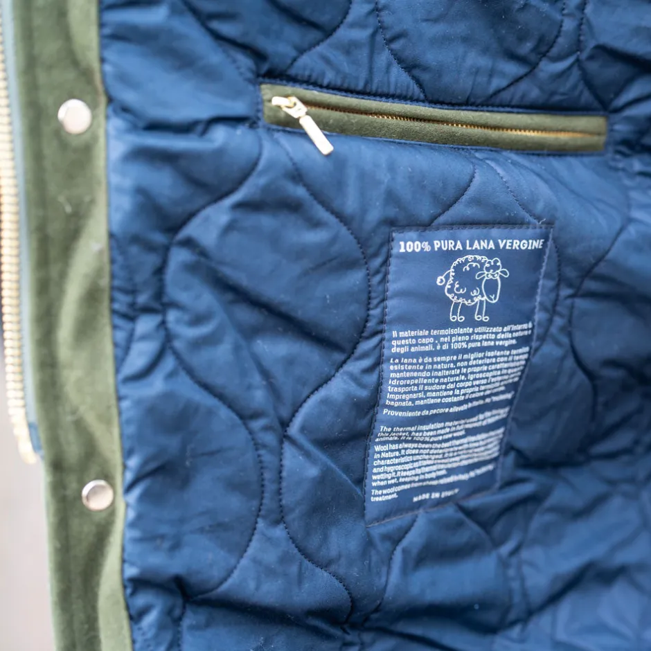 Manifattura Ceccarelli Jacken>Mountain Parka Waxed Dark Green