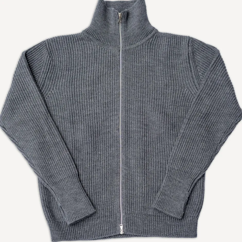 Andersen-Andersen Pullover>Navy Full Zip Grey