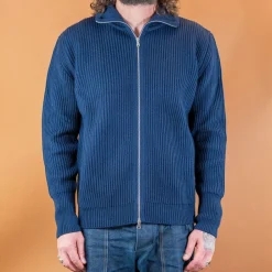 Andersen-Andersen Pullover>Navy Full Zip Royal Blue