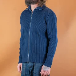 Andersen-Andersen Pullover>Navy Full Zip Royal Blue