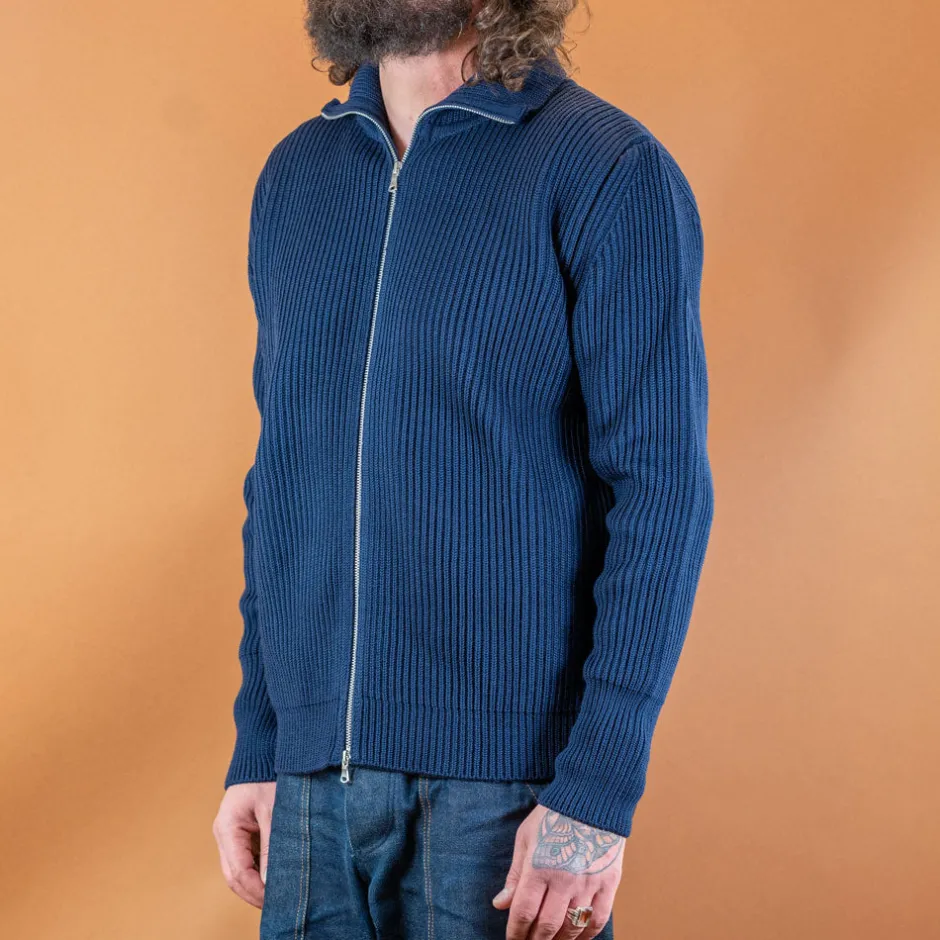 Andersen-Andersen Pullover>Navy Full Zip Royal Blue