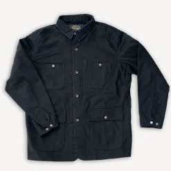 Iron Heart Jacken>Organic Cotton Duck Chore Jacket IHJ-148 Black