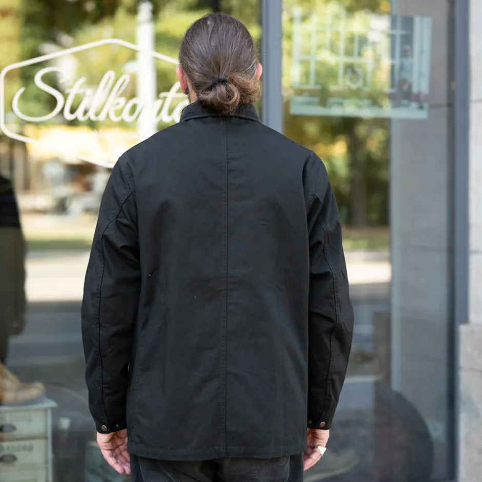 Iron Heart Jacken>Organic Cotton Duck Chore Jacket IHJ-148 Black