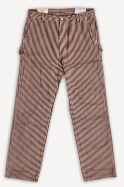 Freenote Cloth Hosen>Ortega Pants Herringbone Dobby Brown