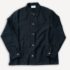About Companions Jacken>Owe Overshirt Winter Linen Black