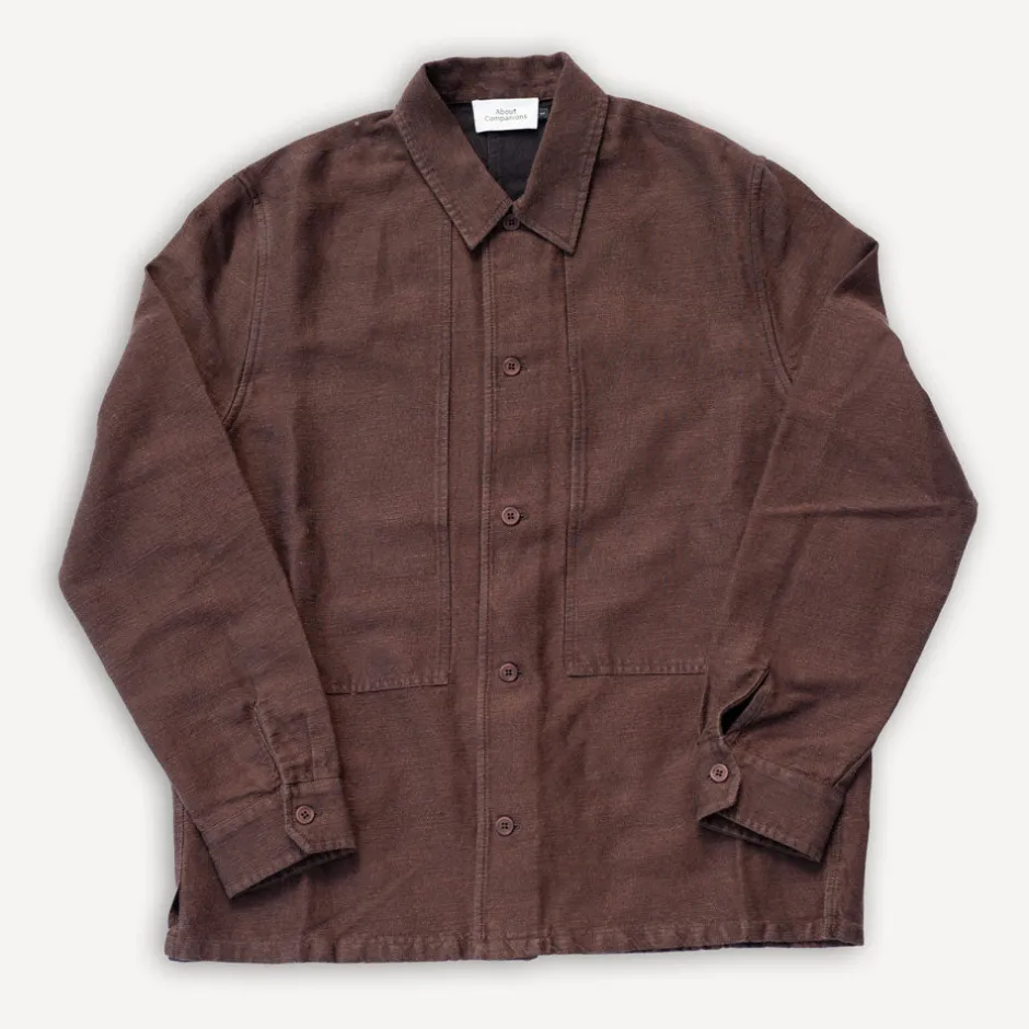 About Companions Jacken>Owe Overshirt Winter Linen Marron