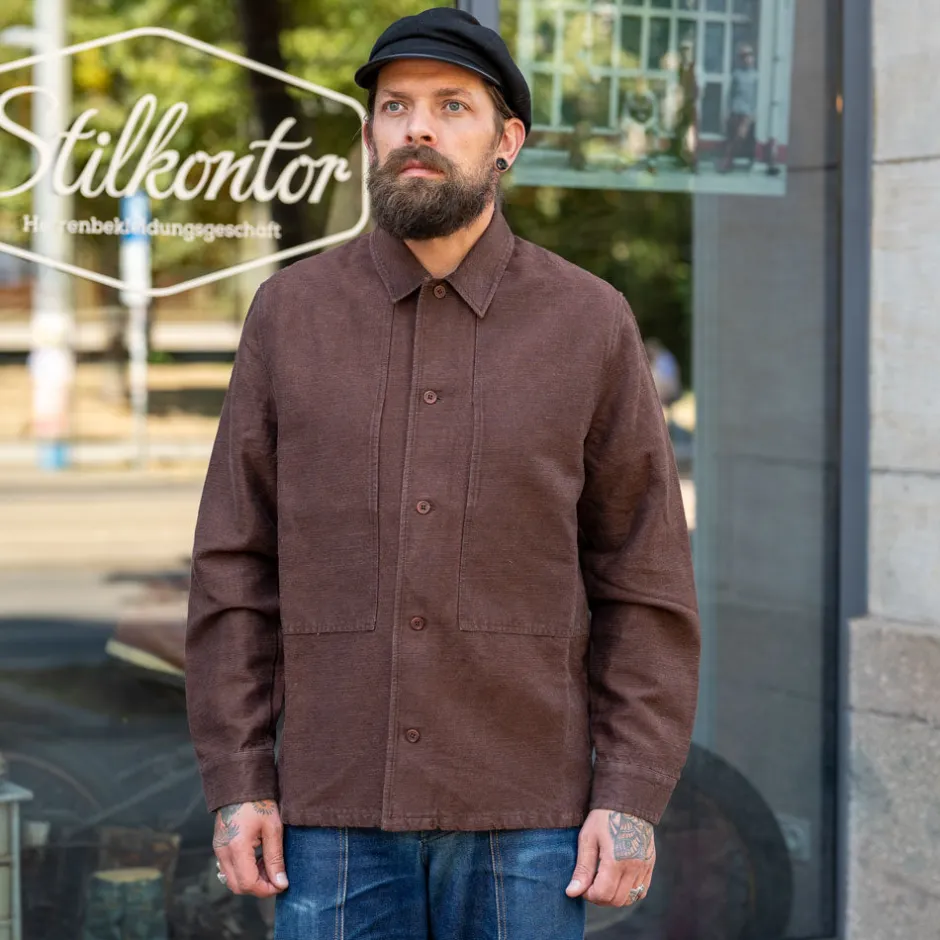 About Companions Jacken>Owe Overshirt Winter Linen Marron