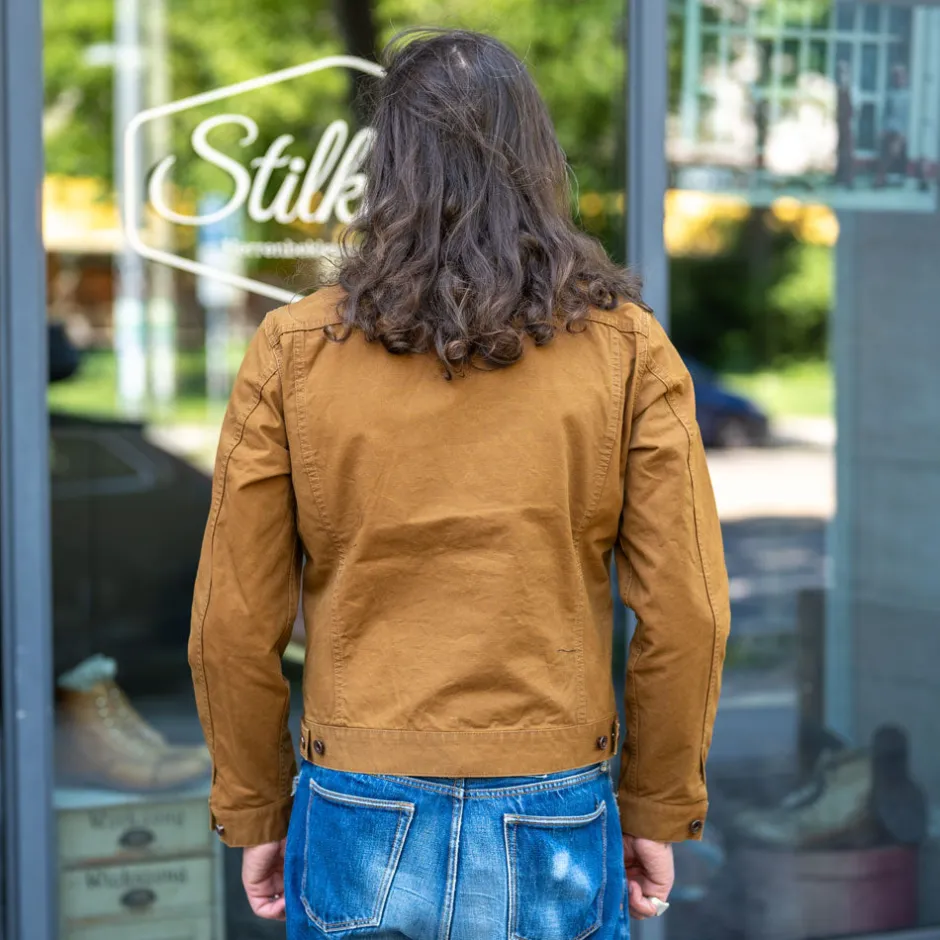 Iron Heart Jacken>9oz. Canvas Type III Jacket IHJ-147 Brown