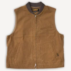 Iron Heart Westen>9oz. Canvas Work Vest IHV-49 Brown