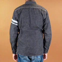 Momotaro Hemden></noscript>8oz Selvedge Denim Work Shirt Indigo