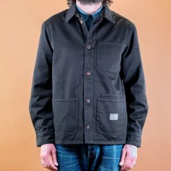 The Quartermaster Jacken>P41 Utility Jacket Herringbone Black