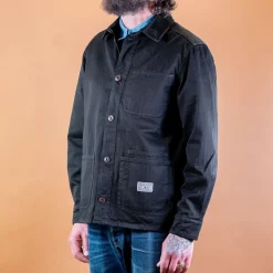 The Quartermaster Jacken>P41 Utility Jacket Herringbone Black