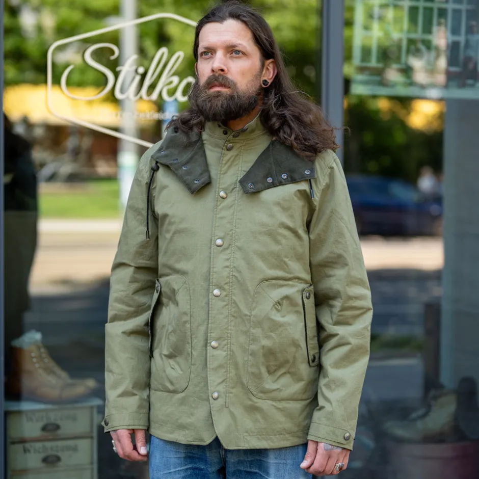 Hidden Aces Jacken>Pollux Mariner Light Hooded Rainjacket Army K1402