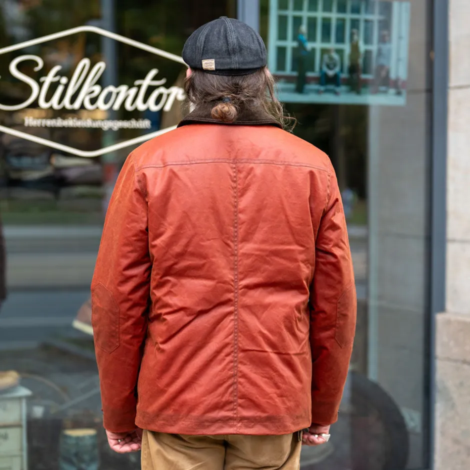 Hidden Aces Jacken>POLLUX RANGER Waxed Winter-Jacket Brick Red