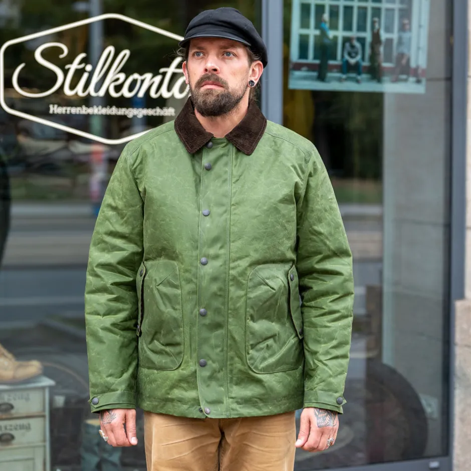 Hidden Aces Jacken>POLLUX RANGER Waxed Winter-Jacket Lime Green