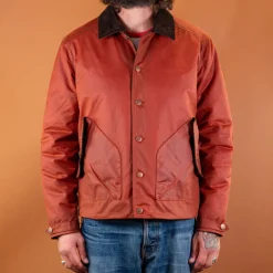 Hidden Aces Jacken>Pollux Waxed Cotton Jacket K6109 Brick Red