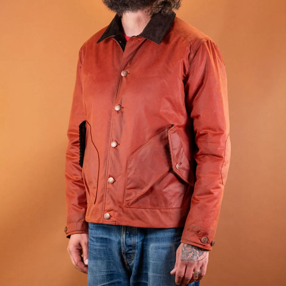 Hidden Aces Jacken>Pollux Waxed Cotton Jacket K6109 Brick Red