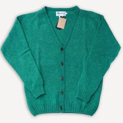 Harley of Scotland Pullover>Saddle Shoulder V Cardigan Pixie