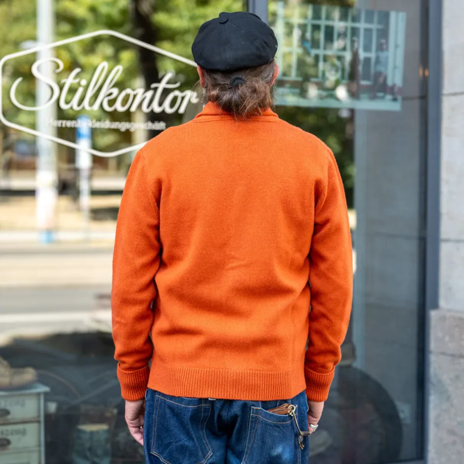 GRP Jacken>Shawl Collar Cardigan Orange