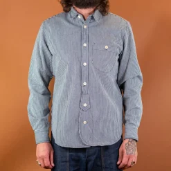 Captain Santors Hemden>Shirt Stripes White/Blue