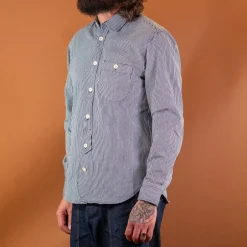 Captain Santors Hemden>Shirt Stripes White/Blue