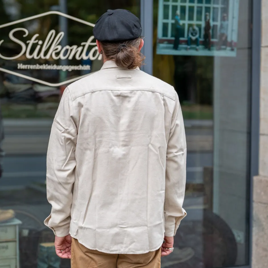 About Companions Hemden>Simon Shirt Eco Flannel Light Sand