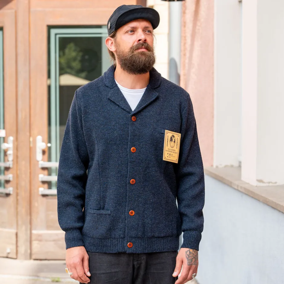 GRP Jacken>Strickjacke Max 3 18 Oz. Blue