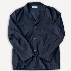 Universal Works Jacken>Three Button Jacket Valencia Cotton Black