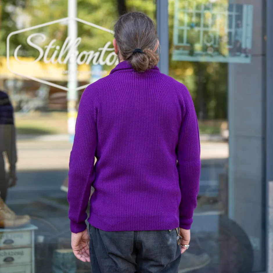 Seldom Pullover>Troyer Merinowolle Purple