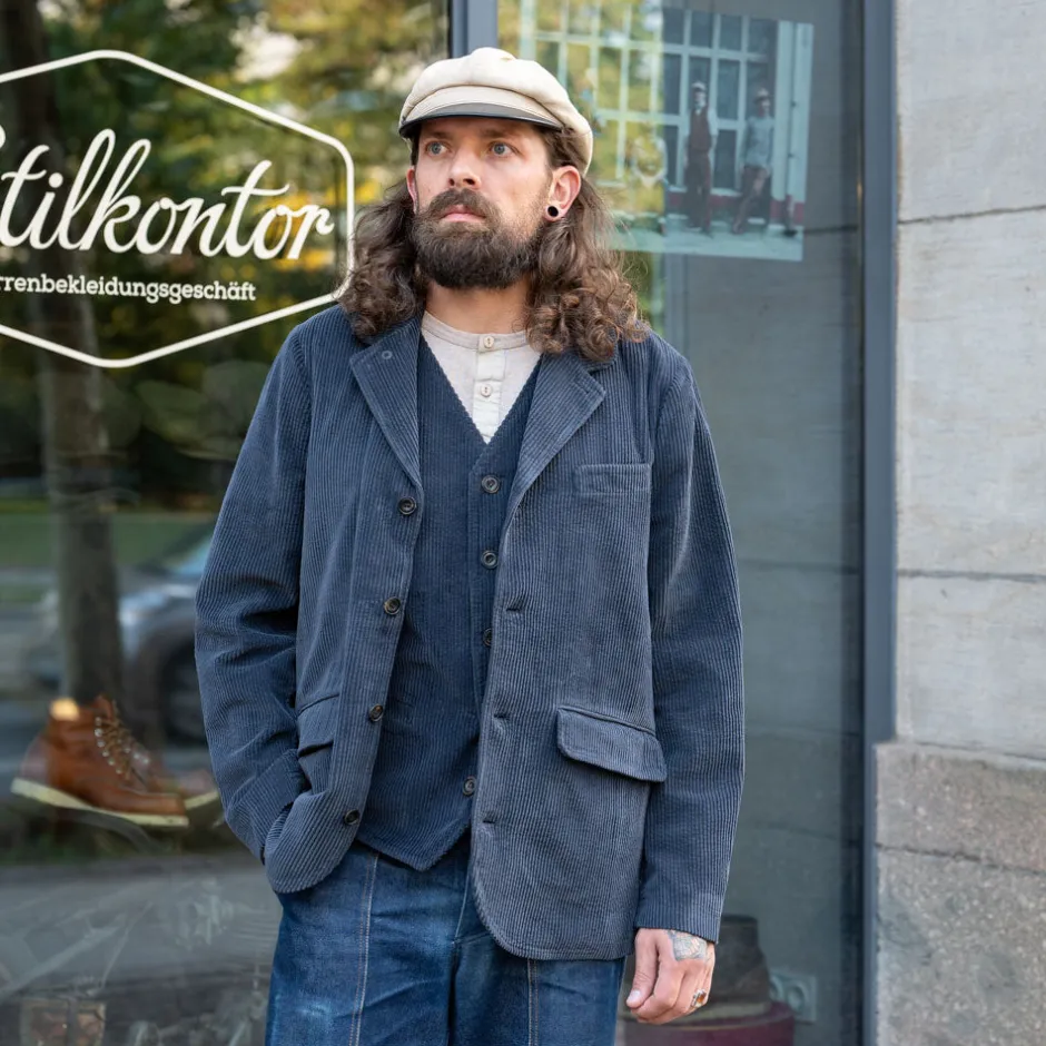 Hansen Jacken>Vincent Casual Blazer Jacket Dusty Navy