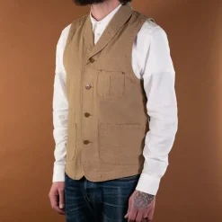 Momotaro Westen>Vintage Oxford Shawl Collar Vest