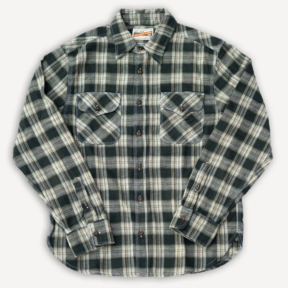 Freenote Cloth Hemden>Wells Shirt Forest Plaid
