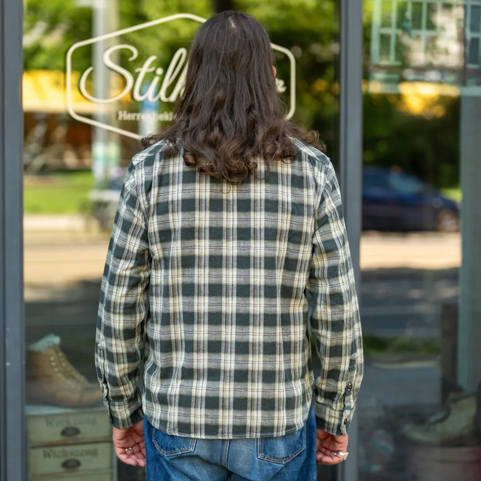 Freenote Cloth Hemden>Wells Shirt Forest Plaid