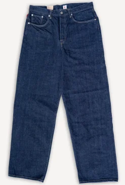 Edwin Hosen>Wide Pant Kurabo Red Selvedge 14oz Blue Rinsed