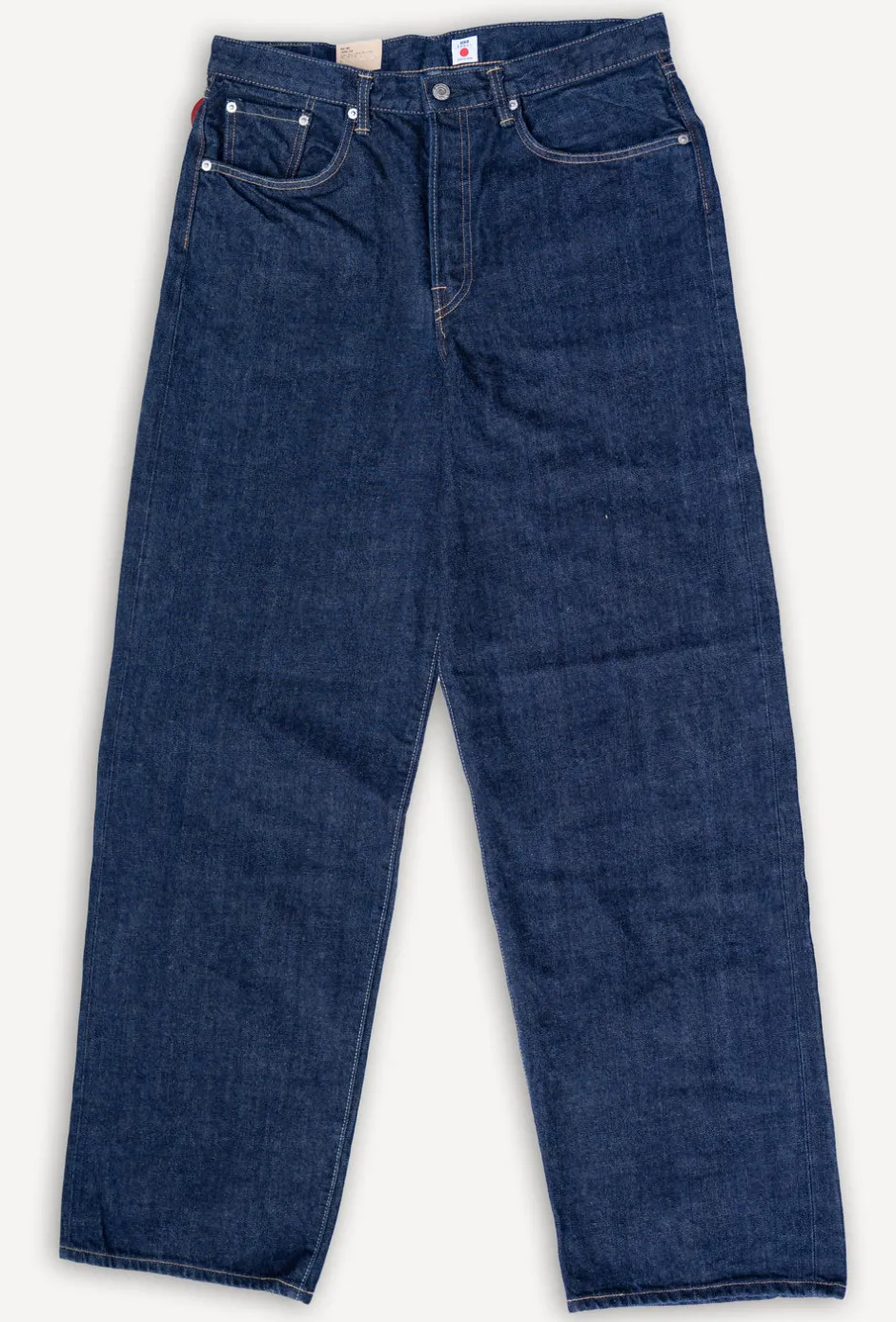 Edwin Hosen>Wide Pant Kurabo Red Selvedge 14oz Blue Rinsed