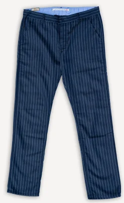 Scarti Lab Hosen>Wool Pants 101 Blue Striped