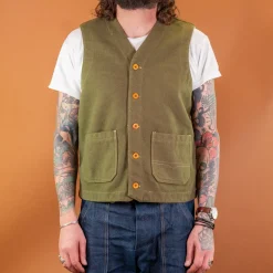Hen´s Teeth Westen>Wool Vest Green